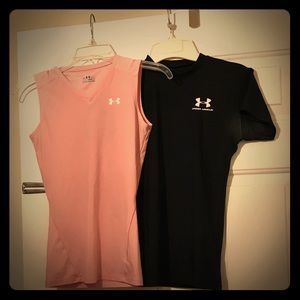 Under Armor Heat Gear set of 2 shirts